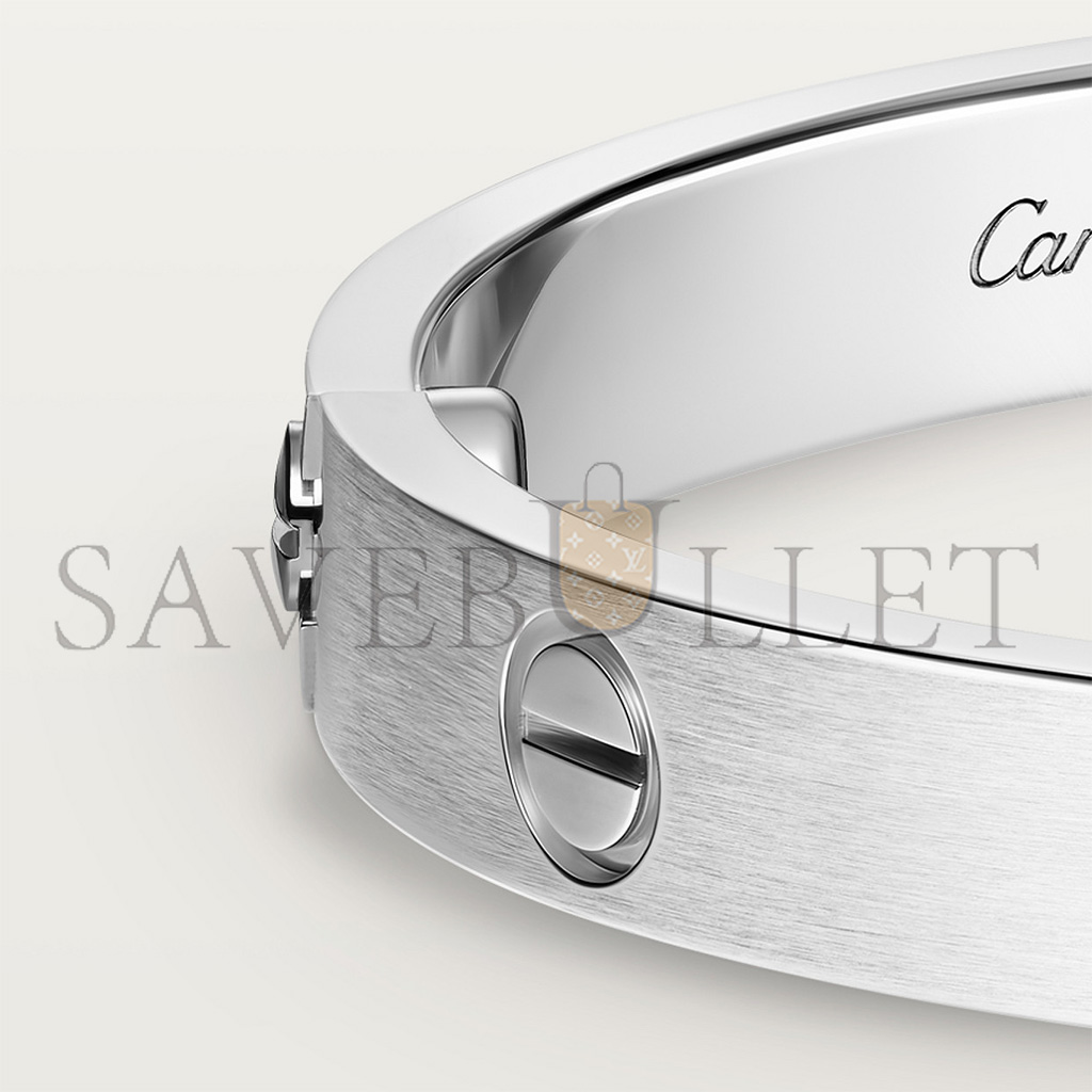 Ca*t*er bracelet love, modÈle classique, finition brossÉe, 4 diamants b6080217